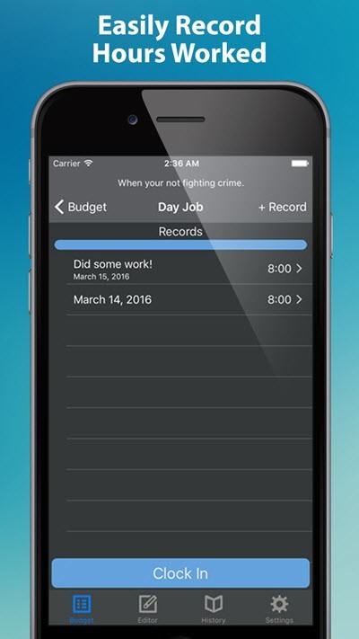 manage your time effectively with time2budget