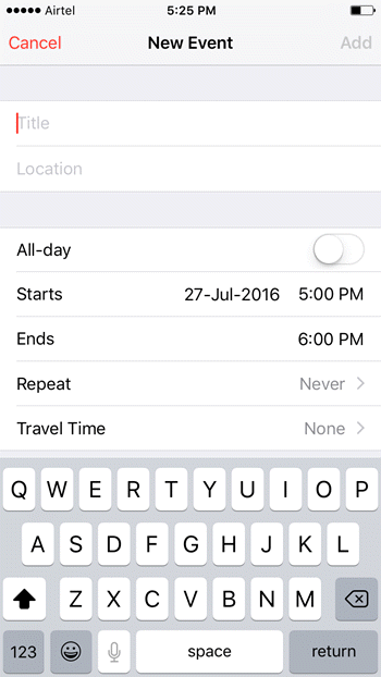 How to Create Events in the Calendar App on Your iPhone