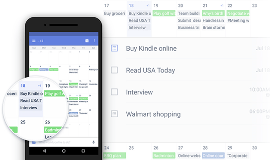 TickTick Calendar Grid View