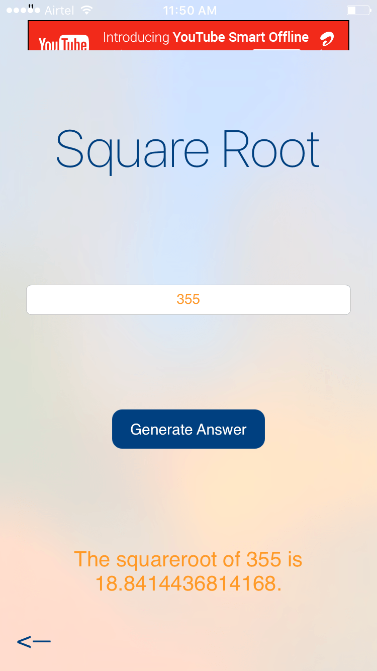 6284 Calc Square Root Calculation