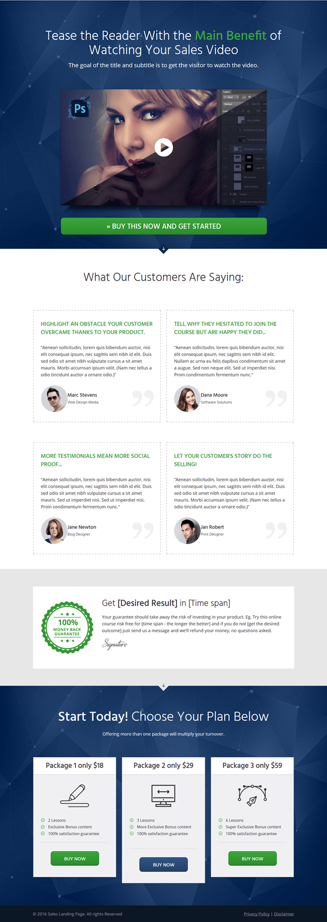 Thrive Landing Pages Minimal - turn website visitors to converting customers