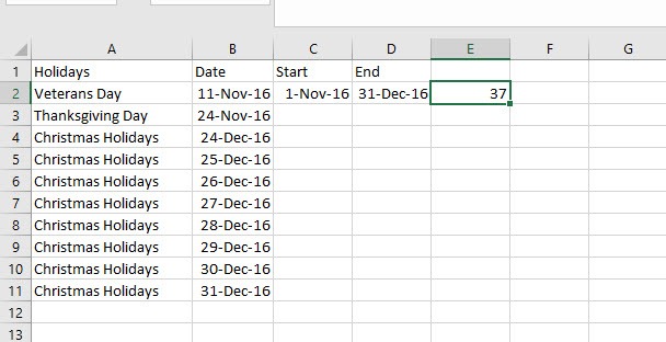 how-to-calculate-number-of-working-days-between-two-dates-in-excel-2016