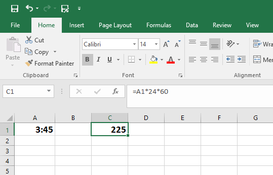 How to Convert Time to Minutes in Excel