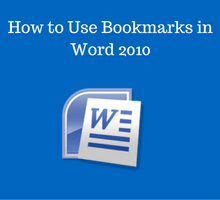 How to Use Bookmarks in Word 2010 - TheAppTimes