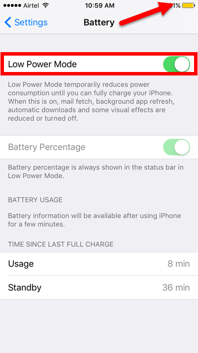 low power mode