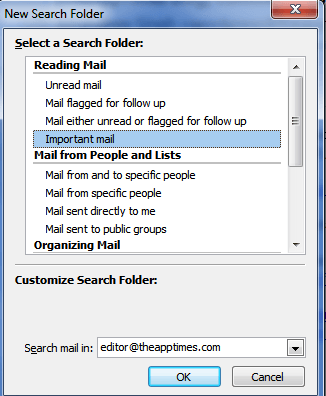 Outlook 2010: Find Messages Instantly Using the Search Folder