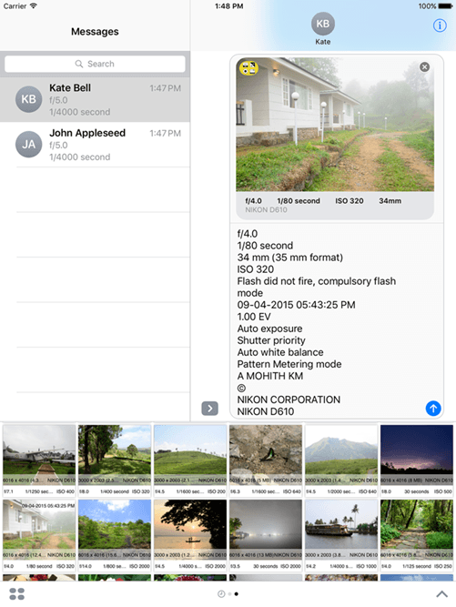 exif data viewer access