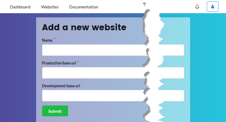 add a new website in komentify