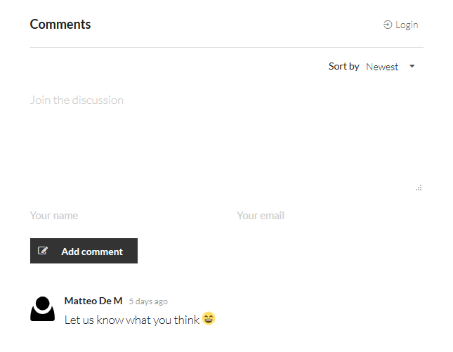 komentify comment widget