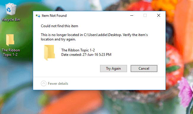File that refuses to get deleted