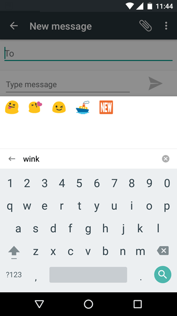 New GBoard Features - Emoji search