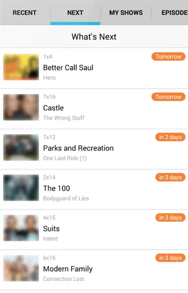 Next Episode Show Dates