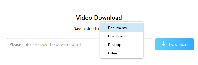 Video saving location