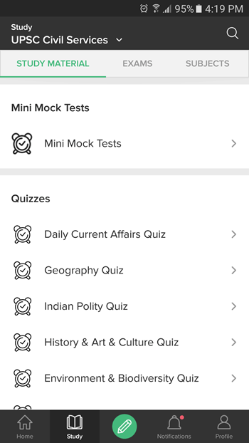 Gradeup Mock Tests