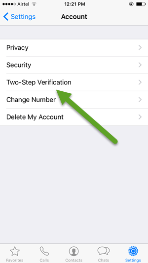 Whatsapp Two Step Verification