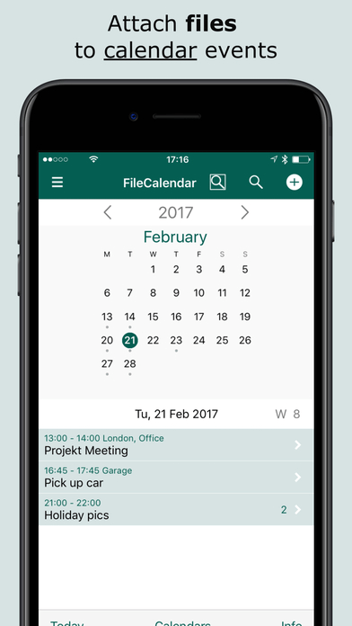 FileCalendar File Attachments