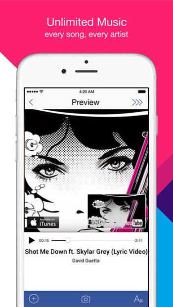 Music Messenger app for iOS