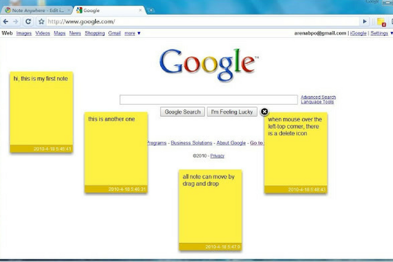 Add Sticky Notes to Any Page on Chrome with Note Anywhere