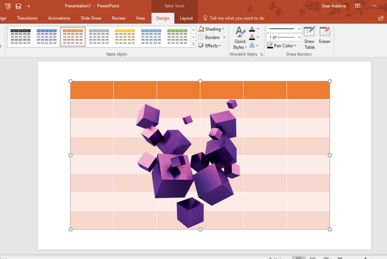How to Create 3D Effects for PowerPoint Tables