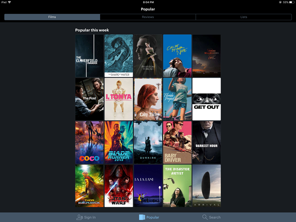 Letterboxd - Popular this week