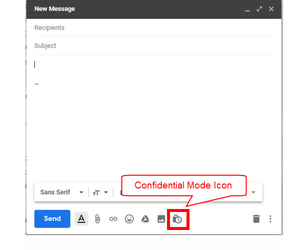 Gmail Confidential Mode icon
