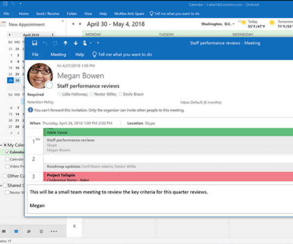 No Calendar Forwarding - New Outlook Features