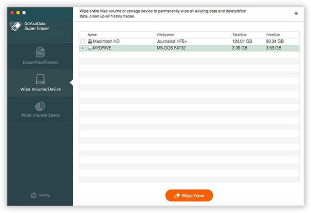 Erase Data by Safewiper