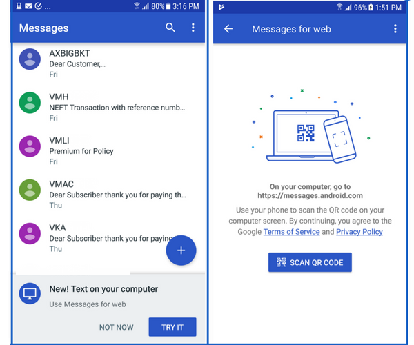 How to Send and Receive SMS From Your Computer Using Android Messages