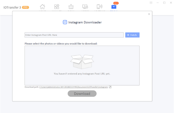 IOTransfer 3 - Instagram downloader