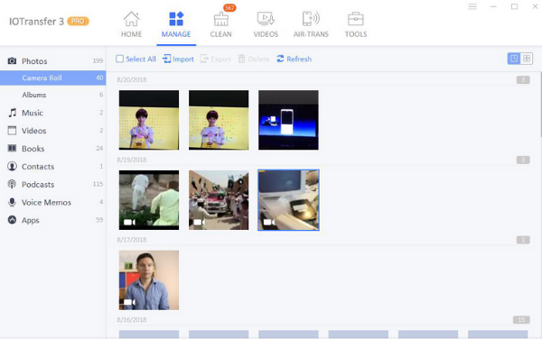 IOTransfer 3 - Manage Photos
