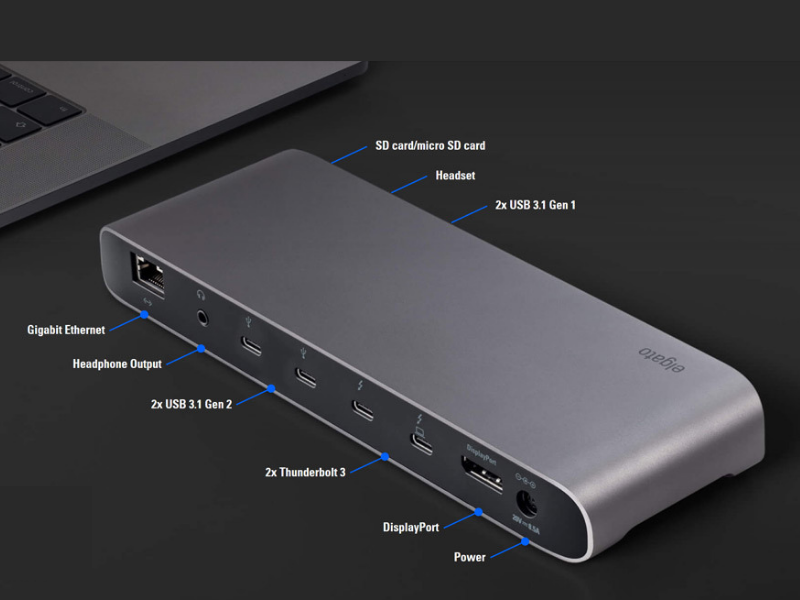 Elgato Thunderbolt 3 Pro Dock ports