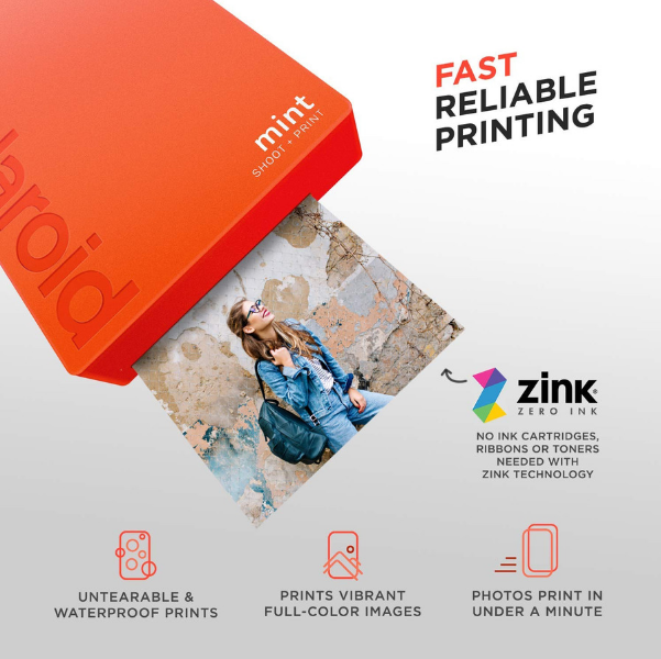 Polaroid Mint Instant Print Digital Camera - zero link technology
