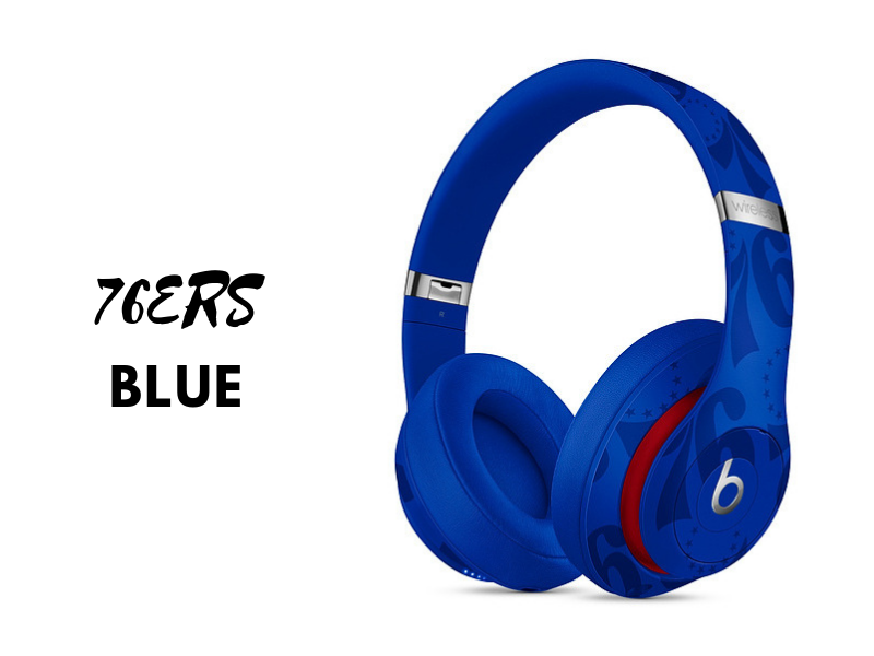 NBA Collection Studio3 Wireless Headphones -76ers blue