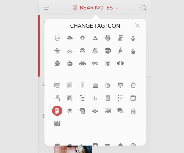 Bear App Custom Icons