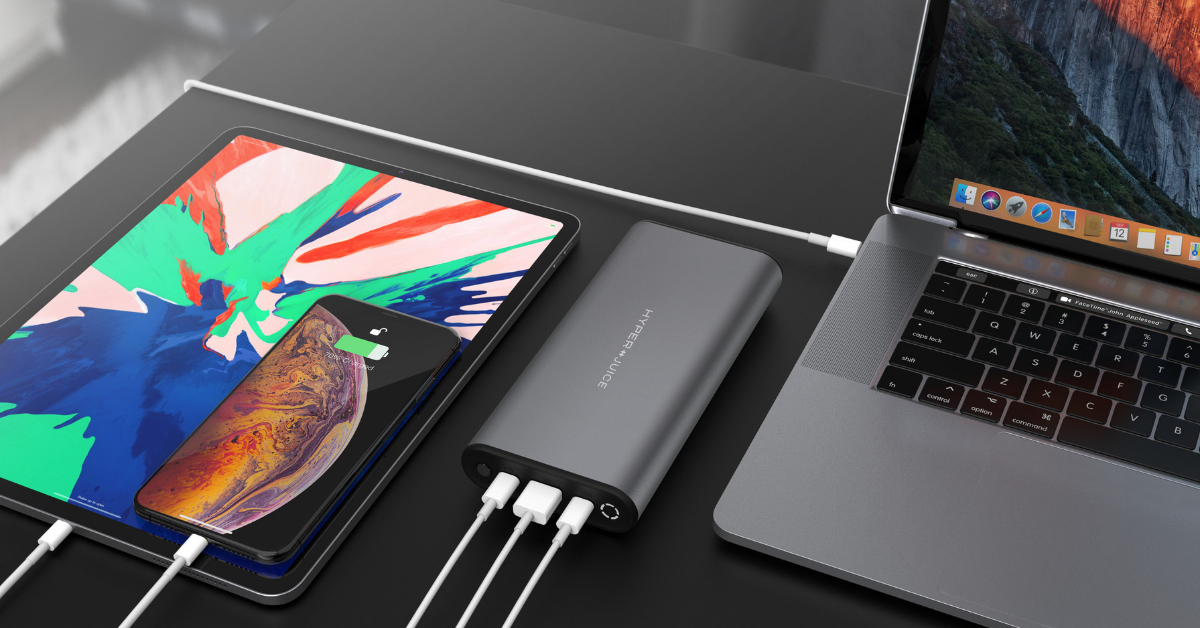 HyperJuice USBC Battery Pack Power Mac, iPad & iPhone in One Go