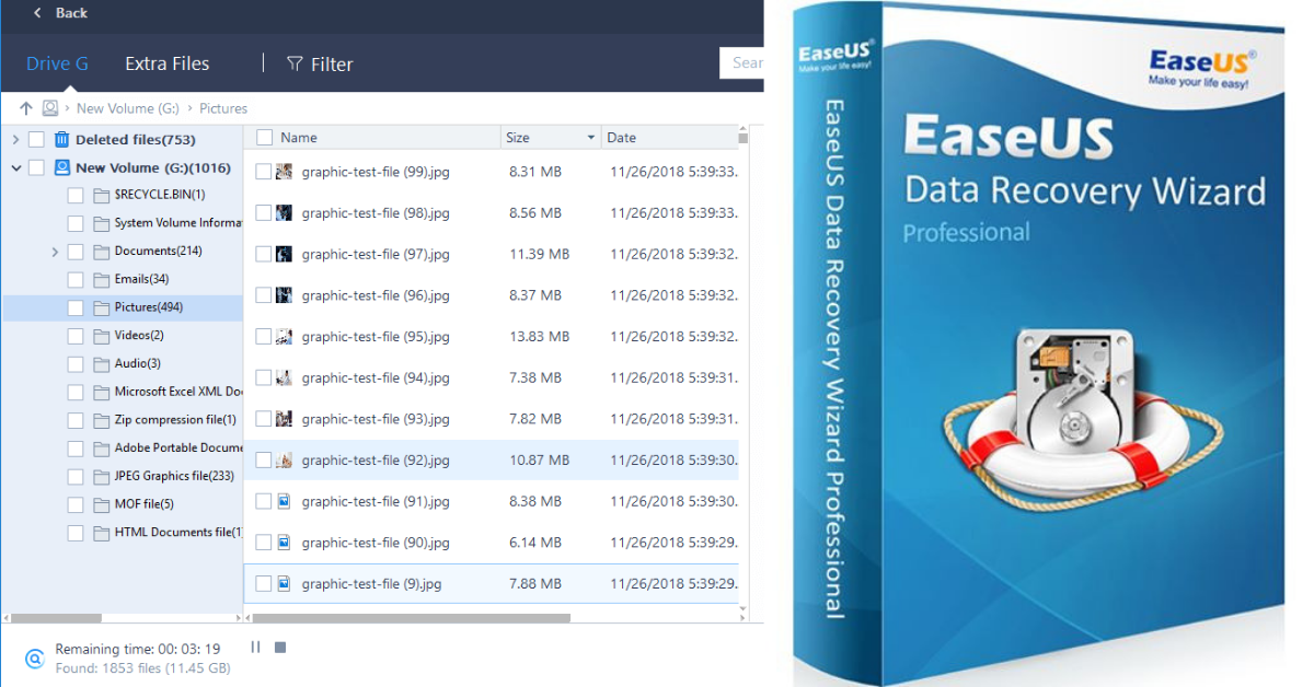 easeus data recovery wizard professional 15.2