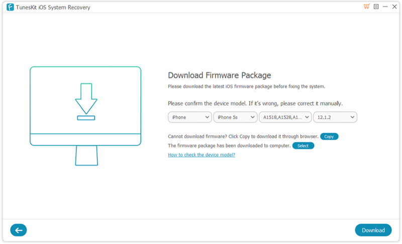 ios system recovery for windows tuneskit