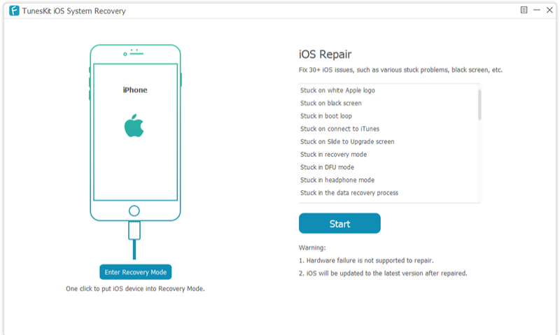 tuneskit ios system recovery serial