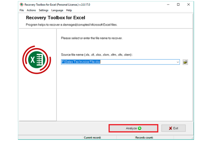 Analyze Corrupted Excel Files