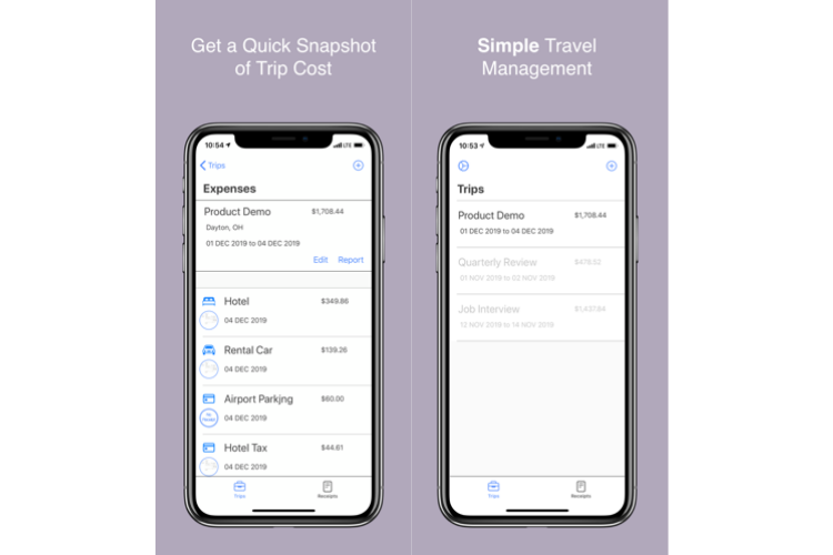 business travel expenses app