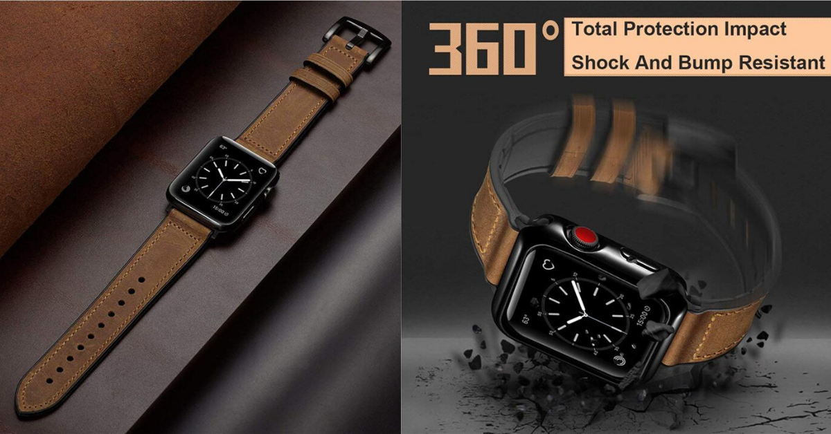 This Speidel Luxury Leather Apple Watch Band Spells Style and Comfort