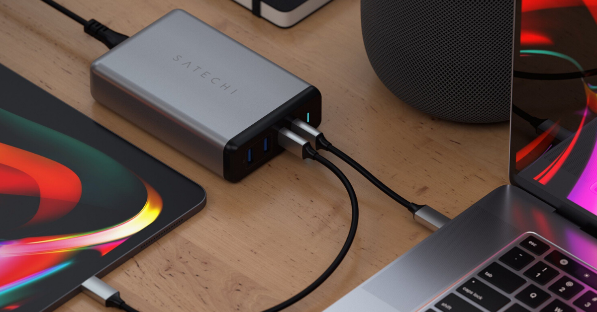 satechi 108w pro usb c pd desktop charger