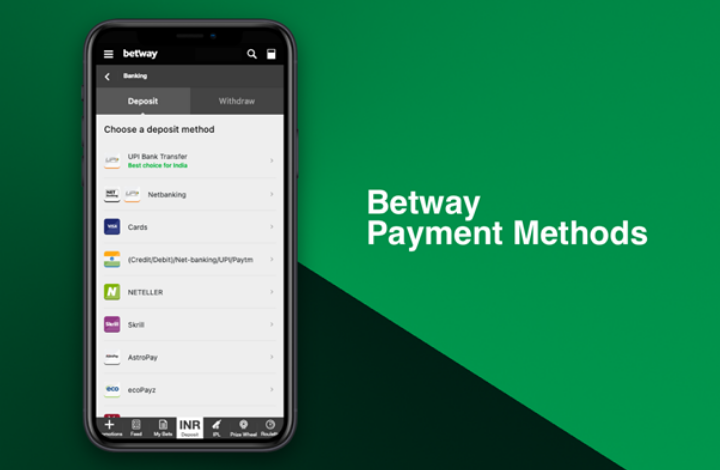 Betway Sports Betting Payment Options