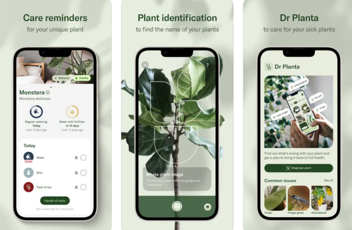 Houseplant Care App Planta