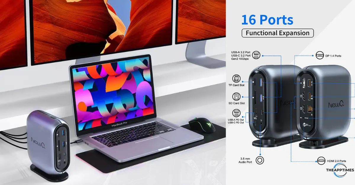 NewQ 16-in-1 USB-C Docking Station: Enhance Your Workspace
