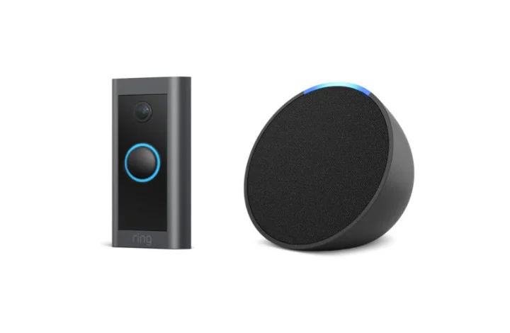 Ring Video Doorbell and Echo Pop Bundle