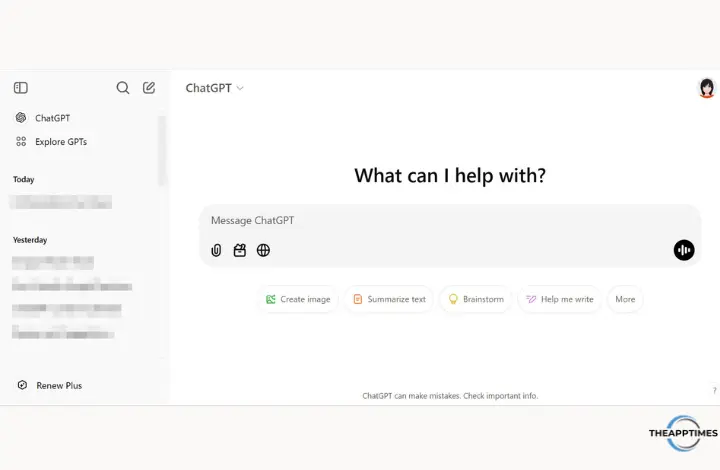 ChatGPT UI