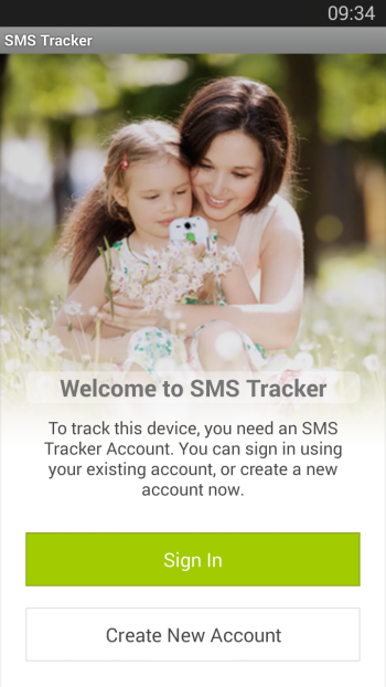 SMS-Tracker-Home-screen
